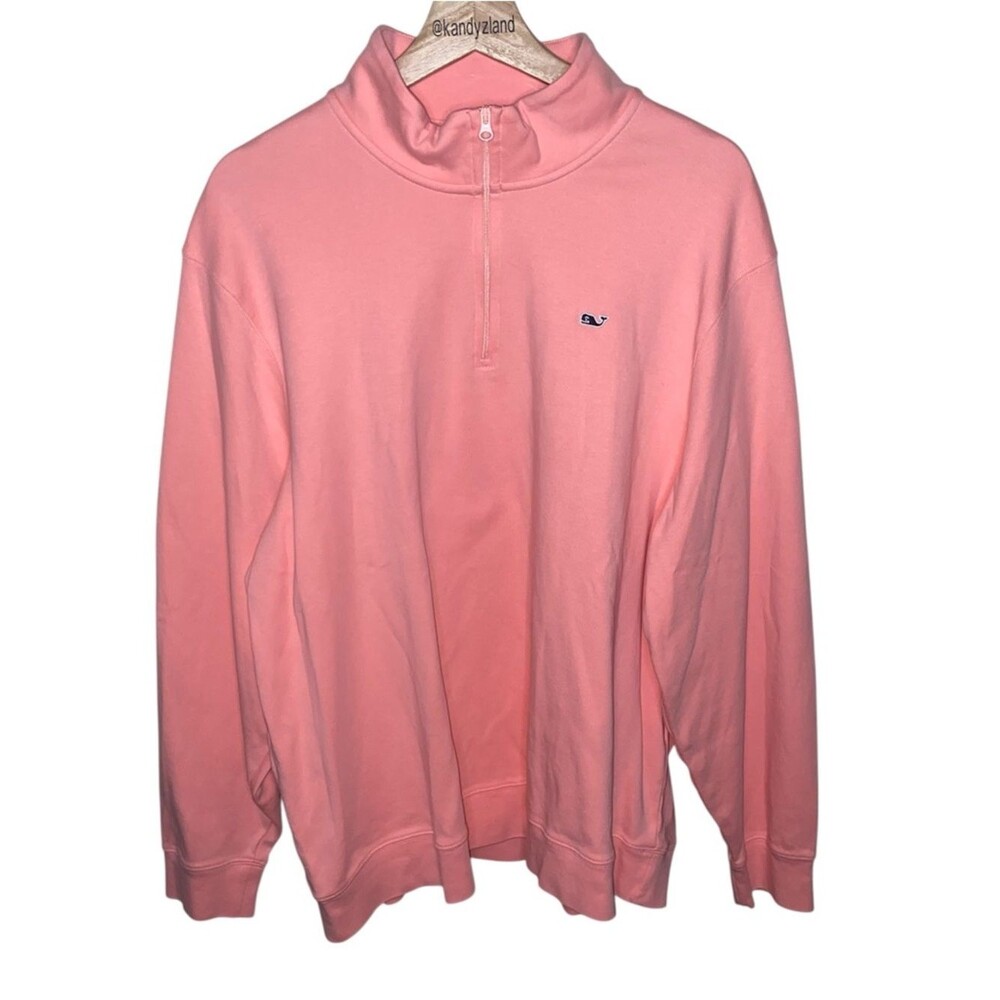 VINEYARD VINES Women’s Quarter Zip Pullover in Coral